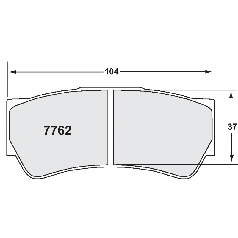 High bite, high friction for sprint / rally. Race brake pads - Formula 3 brake pad
(Brembo system)